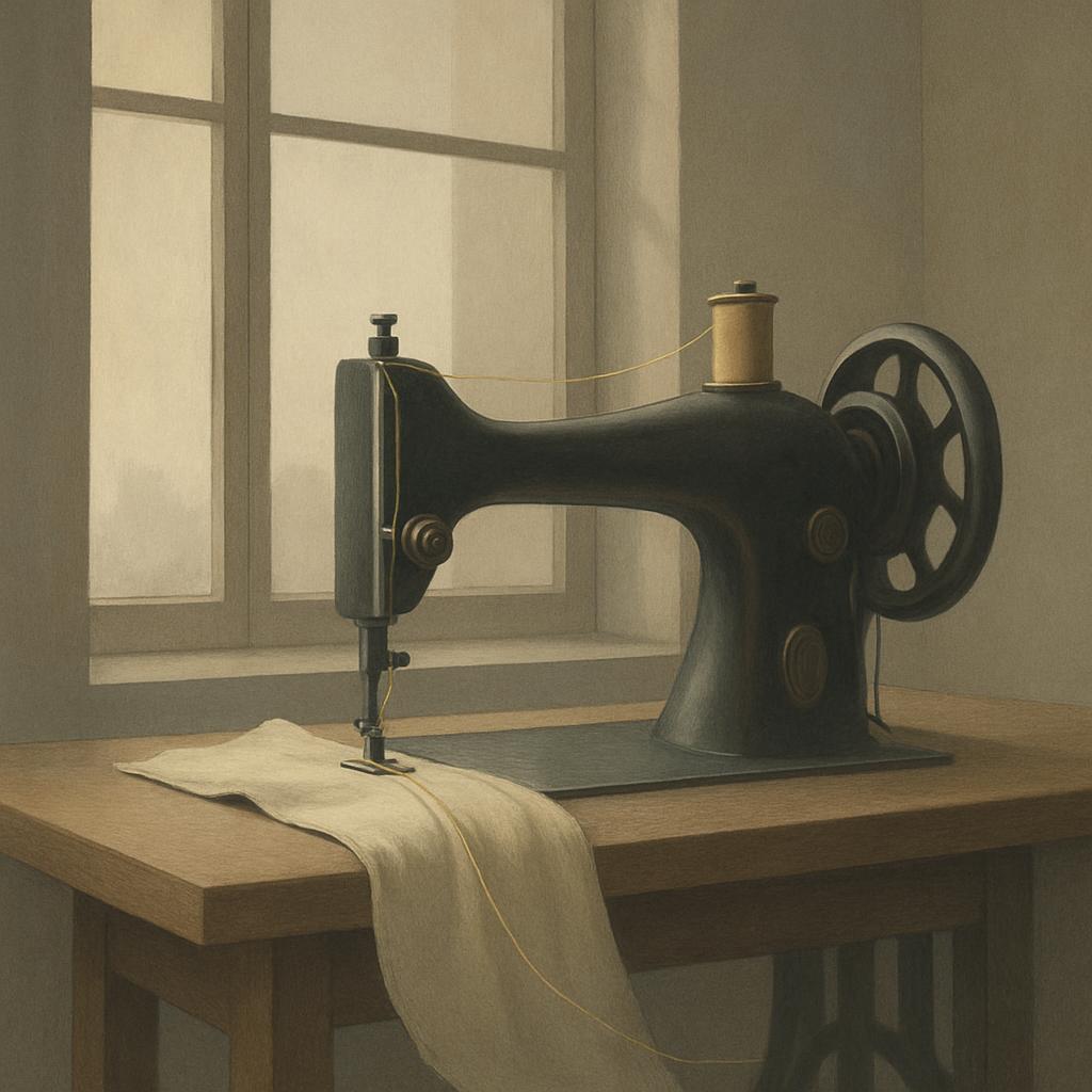 mendiendo en un bastidor